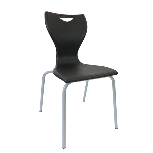 CLASSROOM CHAIRS, EN CLASSIC CHAIR, Sizemark 4 - 380mm Seat height, Black
