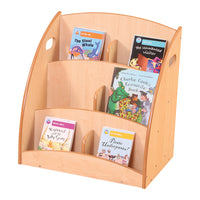 6 COMPARTMENT BOOK DISPLAY, EASY READING RANGE, 595 x 400 x 645mm height