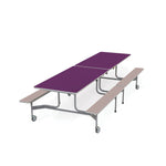 Purple Top/Yellow Bench, TTX13 BENCH TABLE, 690mm height