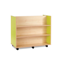 MOBILE LIBRARY UNIT, 3 Straight Shelves, Pink