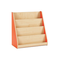 LIBRARY UNIT, 4 Tiered Shelves, Cyan