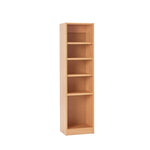 LIBRARY SHELVING, NARROW SINGLE SIDED STATIC SHELVING, 1500mm height