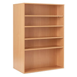 LIBRARY SHELVING, DOUBLE SIDED STATIC SHELVING, 1500mm height