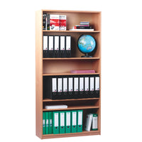 1 Fixed & 4 Adjustable Shelves, BOOKCASE, Beech