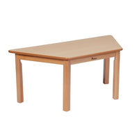 WOODEN TABLES, TRAPEZOIDAL, 590mm height