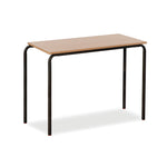 CLASSROOM TABLES, CRUSHBENT FRAME, Black Frame, Sizemark 6 - 760mm height, Grey