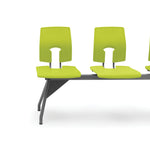 SE BEAM SEATING, CURVED BACK, 4 Seater - 2058mm width, Peat