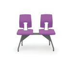 SE BEAM SEATING, SQUARE BACK, 2 Seater - 958mm width, Purple