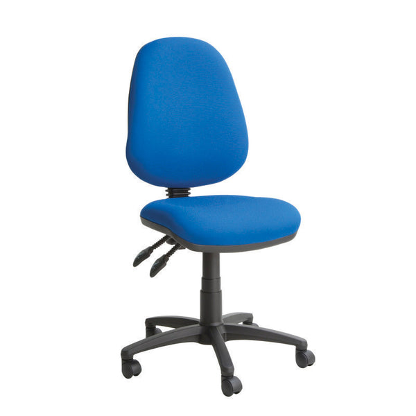 SMARTBUY, SWIVEL, OPERATOR CHAIRS, Medium Back, With Fixed Arms, Ocean