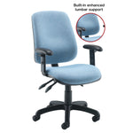 SWIVEL, POSTUREPAEDIC CHAIRS, With Enhanced Lumbar, Without Arms, Blizzard