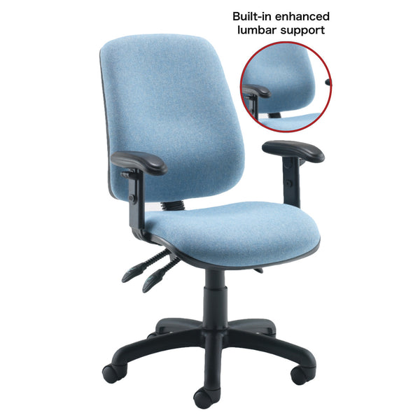 SWIVEL, POSTUREPAEDIC CHAIRS, With Enhanced Lumbar, Without Arms, Taboo