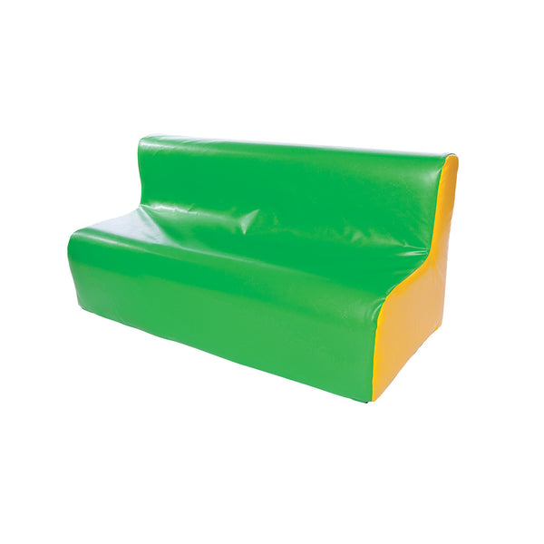 LOW SEATING, Children's Sofas, 3 Seater, Green/ Yellow