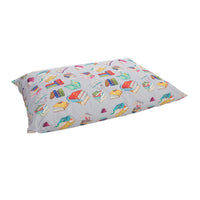 PATTERNED FABRIC BEAN SEATING, Child Giant Floor Cushion, Maps