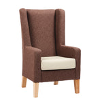HIGH BACK WING CHAIR, Fabric, Sargasso