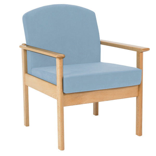 CURVED BACK EASY CHAIRS, With Arms, Royal