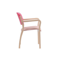 STACKING CHAIRS, With Arms, Red
