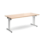 CONFERENCE TABLES, FOLDING, Rectangular, 1200 x 800mm depth, Maple