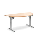 CONFERENCE TABLES, FOLDING, Semi Circular/ D-End, 1600 x 800mm depth, Maple
