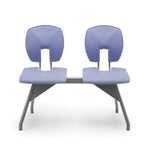 SE BEAM SEATING, CURVED BACK, 2 Seater - 958mm width, Lavender