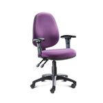 HIGH BACK OPERATOR CHAIR, Adjustable Arms - 640mm width, Belize