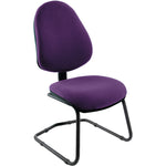 HIGH BACK CANTILEVER VISITOR CHAIR, No Arms - 470mm width, Ocean