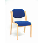 WOOD FRAME CONFERENCE CHAIR, Without Arms, Ocean