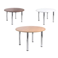 1000mm diameter, Thick Round Tube Legs, MEETING BOOTHS, Beech