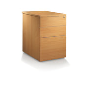 LOCKABLE DRAWER UNITS, DESK HEIGHT, 615mm depth, Maple