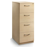LOCKABLE FILING CABINETS, 4 Drawer - 1320mm height, Beech