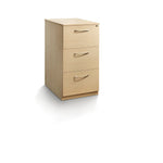 LOCKABLE FILING CABINETS, 3 Drawer - 1010mm height, Maple