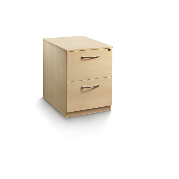 LOCKABLE FILING CABINETS, 2 Drawer - 700mm height, Maple