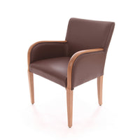 SMARTBUY, RESIDENTIAL SEATING, TUB CHAIR, Faux Leather, Brown