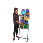 UNIVERSAL LEAFLET DISPENSERS, 12 x A4, 550 x 415 x 1660mm height