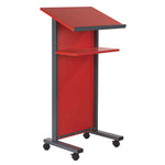 PANEL FRONTED LECTERN, Red