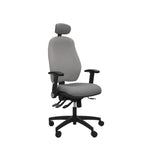 24/7 HEAVY DUTY POSTURE CHAIR, HIGH BACK OPERATOR CHAIR, Blizzard