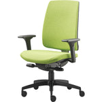 HIGH BACK OPERATOR CHAIR WITH SPINAMIC BACK MOVEMENT, UPHOLSTERED BACK, Black Frame, Blizzard