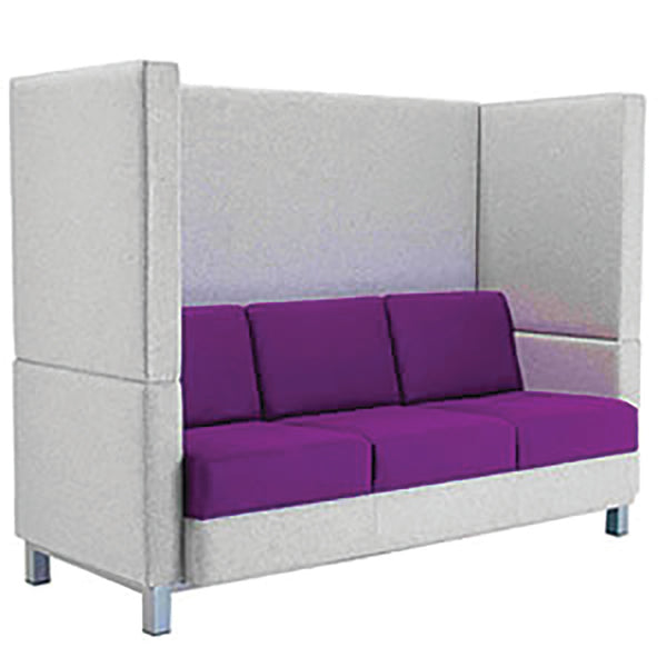 Three Seater - 1829mm depth, MEETING SOFA, TABLES & BENCHES, Purple