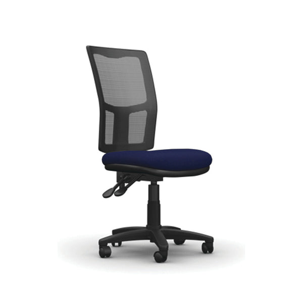 Without Arms - 480mm width, MESH BACK OPERATOR CHAIR, Ocean