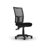 Without Arms - 480mm width, MESH BACK OPERATOR CHAIR, Havana