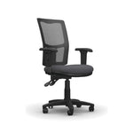 With Height Adjustable Arms - 610mm width, MESH BACK OPERATOR CHAIR, Blizzard