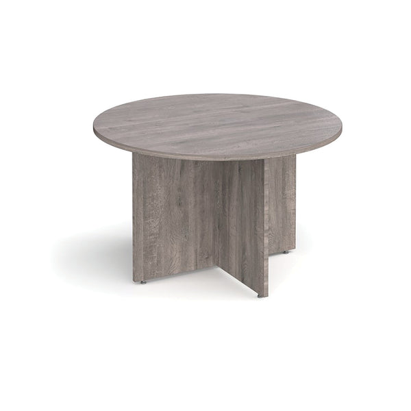 Arrowhead Circular Table 1200mm diameter, Grey Oak
