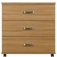 Sterling Bedroom Furniture, Wide Chest, Medium Oak, 3 Drawer