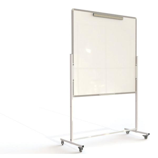 MOBILE COMBINATION BOARD, 1800 x 1200mm height, Red