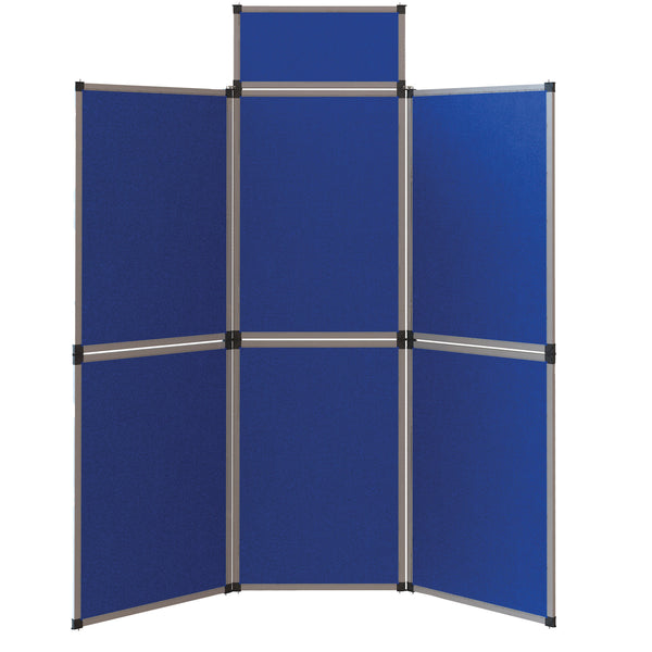 HEAVY DUTY FOLD-UP DISPLAY SYSTEM, 6 Panel Screens, Blue