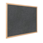 LIGHT OAK EFFECT ECO-COLOUR NOTICEBOARDS, 2400 x 1200mm, Red