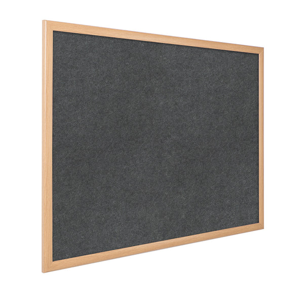 LIGHT OAK EFFECT ECO-COLOUR NOTICEBOARDS, 900 x 600mm, Blue