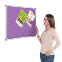 Metroplan Fire Retardant Noticeboards, Framed, 1200 x 1200mm, Natural