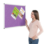 Metroplan Fire Retardant Noticeboards, Framed, 1800 x 1200mm, Grey