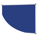 ALUMINIUM FRAMED NOTICEBOARDS - BLUE FELT, 1800 x 1200mm