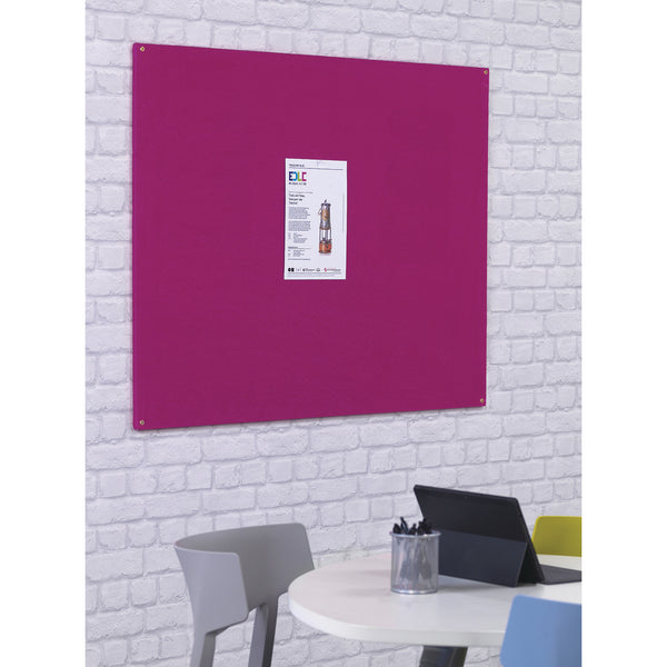 1200 x 900mm, Unframed, ACCENTS FLAMESHIELD NOTICEBOARDS, Plum